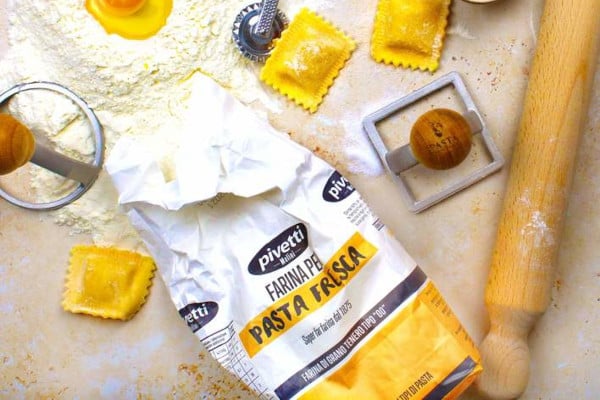 pasta flour and pasta making tools